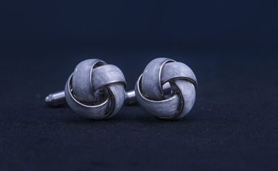 Silver Tresse Cufflinks